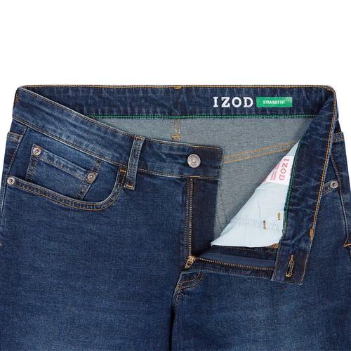 Izod Men's Comfort Stretch Straight Fit Jeans - Picture 21 of 56