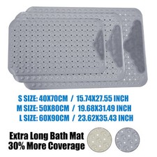 Bathroom Bathtub Mat, Non-Slip Shower Mats Machine Washable Gray/Khaki