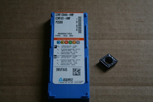 Inserti da taglio Korloy CCMT120404-HMP NC5330 (CCMT-431) SS/HRS ruota .016 NUOVO!! - Foto 1 di 3
