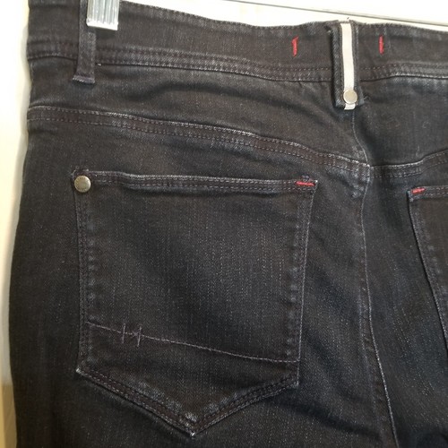 LL Bean Jeans Womens 10 Skinny Stretch Denim Dark Wash Reflective 29" Inseam - Picture 9 of 18