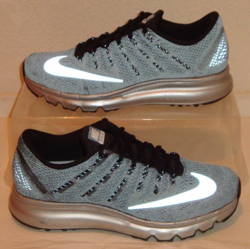 New Nike Air Max 2016 Premium Black Silver Mens US Size 8 UK 7 EUR 41 - Picture 6 of 11