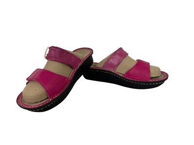 Alegria Karmen Slide Sandal Women Pink Leather Comfort EU 38 (US 8-8.5)  D53