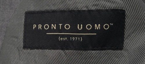 PRONTO UOMO Gray 3 piece Suit 44L - Picture 6 of 13