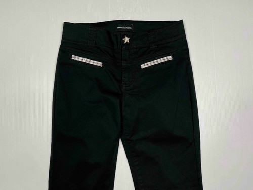 ROCCOBAROCCO Damenhose Schwarz Baumwolle Elegant Cocktail Frau Keuchen SZ.S - 42 - Bild 2 von 6
