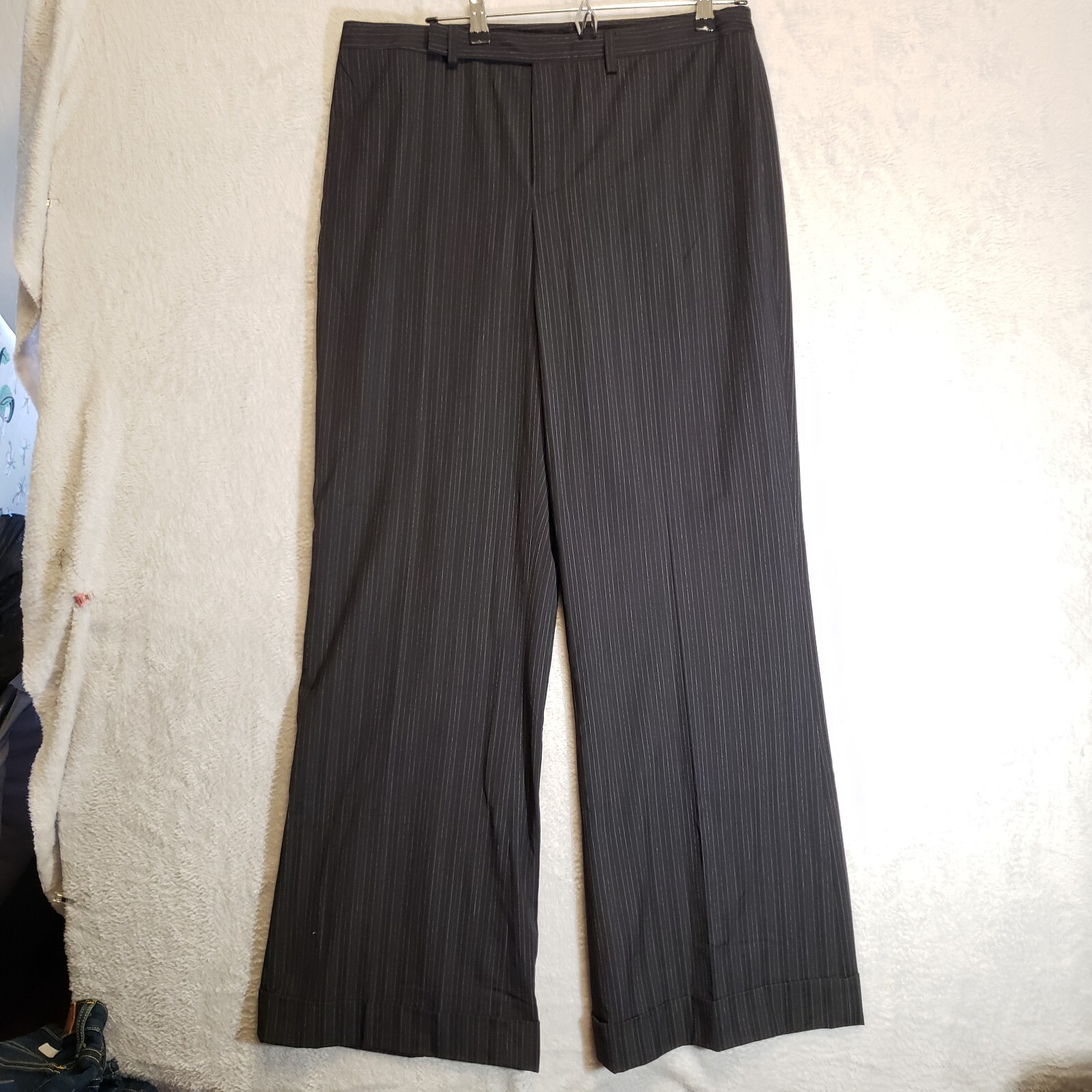 Nine West Slacks Slouchy Cyndi Size 12 Pants Pin-Striped Dress Pants | eBay