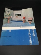 RICHARD GINORI CATALOGO PUBBLICITARIO SANITARI VETROCHINA ANNI 60 