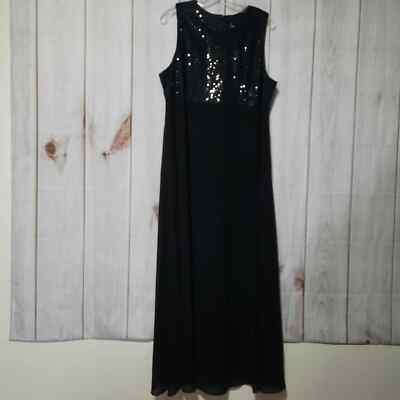 Molly Malloy Dress Ladies 18 Black Evening