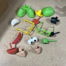 Lot of 15 Mr. Mrs. Potato Head Character Heads Body parts pieces accessories