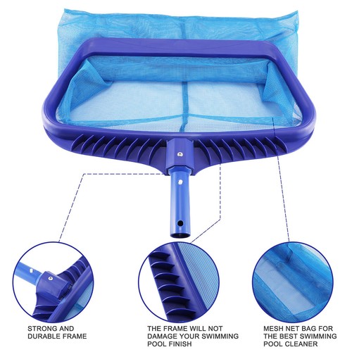 Heavy Duty Pool Skimmer Leaf Rake Netting Scooper Swimming Pool Cleaning Net Kit - Picture 42 of 72