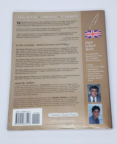 Learning Language Arts Through Literature Gold Textbook Book British Literature - Picture 2 of 8