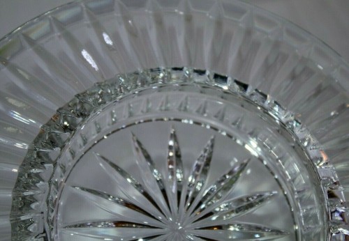 Cut Lead Crystal Ashtray Brunswick Star Design Made in USA Vintage - Picture 9 of 9