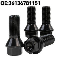 Car 4x Wheel Lug Bolts Nuts Tire Hub Parts For BMW F20 F30 F07 F25 E70 M14x1.25