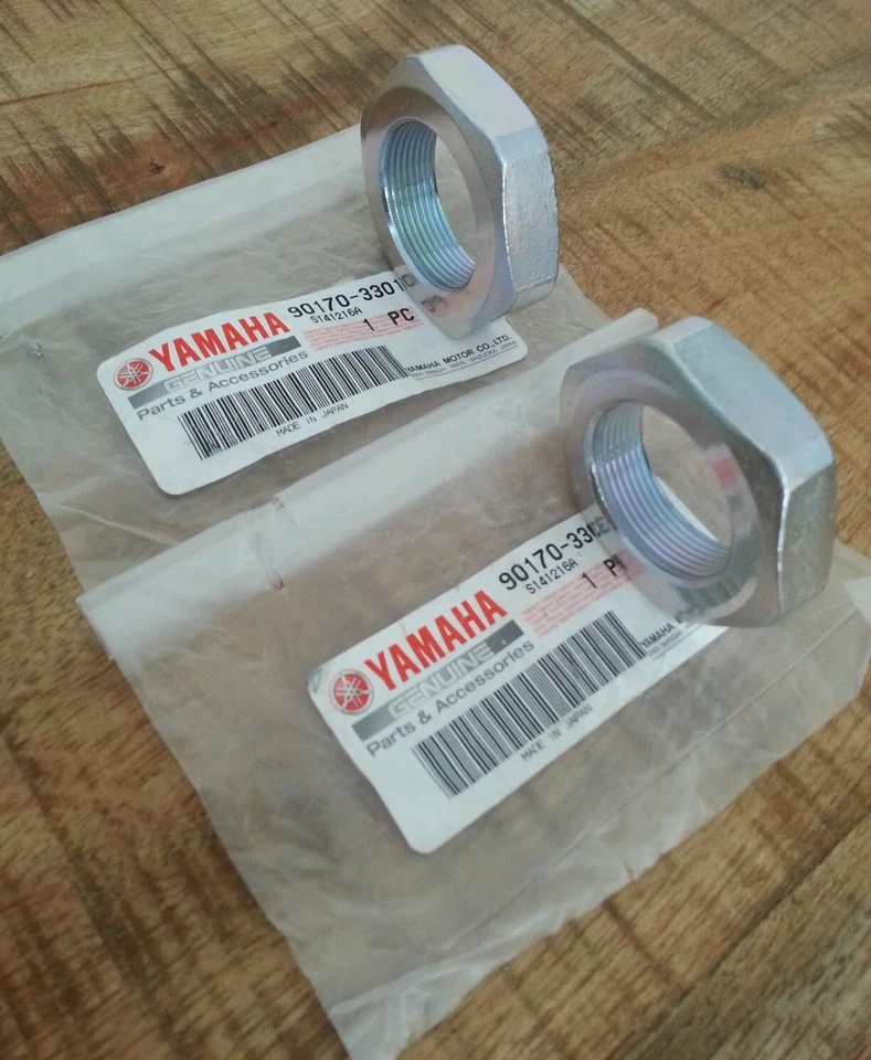 YAMAHA OEM AXLE LOCK NUTS (2) for BREEZE, GRIZZLY 125, BLASTER 200, BANSHEE 350 - Изображение 2 из 2