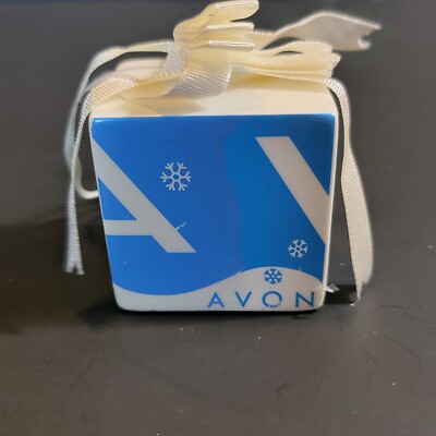 Happy Holidays Snowflake Present Ornament From Avon