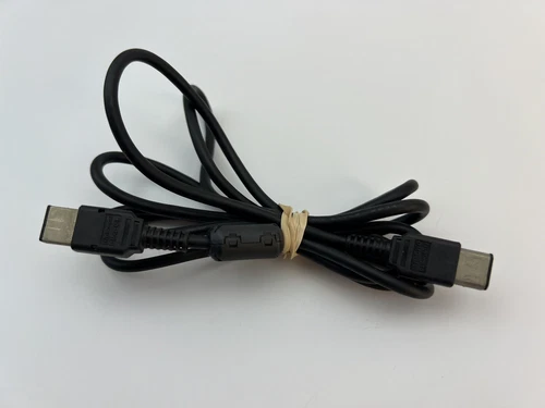 Nintendo Original Game Boy OEM Authentic Link Cable DMG-04 Black Tested & Works!