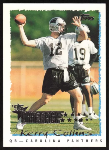 1995 Topps Draft Pick Kerry Collins RC #224 Carolina Panthers