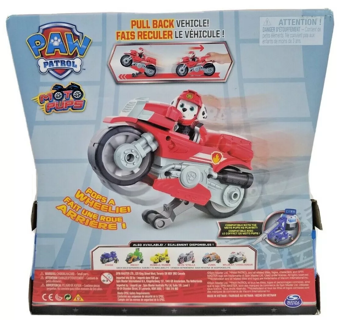 PATRULLA CANINA MARSHALL MOTO PUPS VEHÍCULO PAW PATROL - JUGUETES PANRE