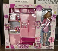 Doll With Kitchen Play Set