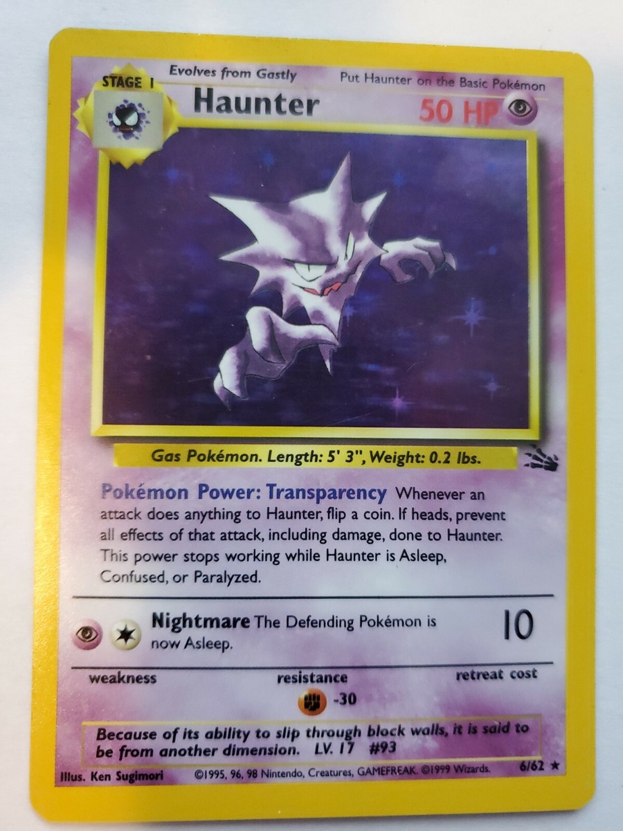 ポケモン Haunter ポケモンカード Fossil Deck PSA品質 Haunter Fossil Set Holo Pokemon Card Base WOTC NM | eBay