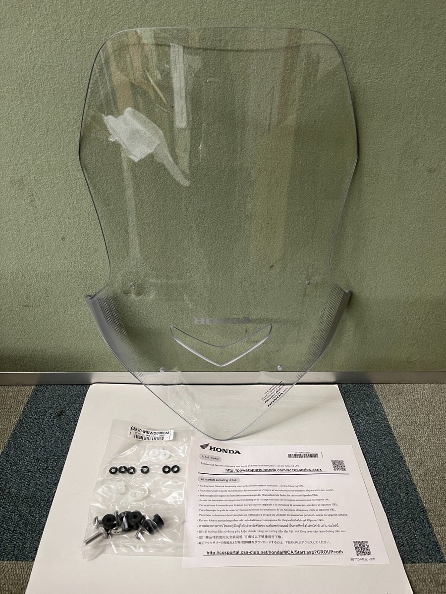 Honda 2021-2023 Genuine NC750X/DCT Tall Clear Windscreen +3