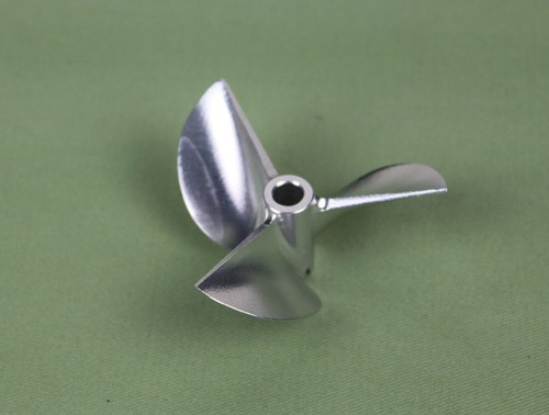 Rc Propeller CNC Machined 3 blades Alloy 7414 For 6.35mm 1/4" Prop Shaft Rc Boat - Picture 2 of 2