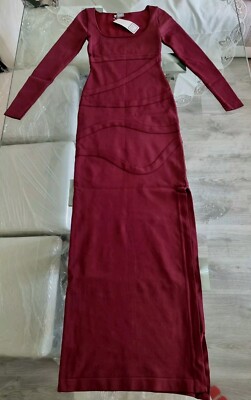 SEXY KLEID ROT BODYKON Gr. S HERVE LEGER