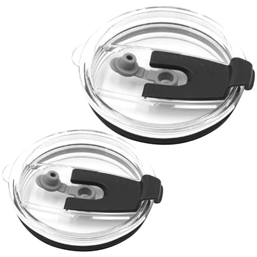 2 Pcs Vacuum Lid Plastic Tumbler Lids Replacement Insulated Travel - Afbeelding 2 van 12
