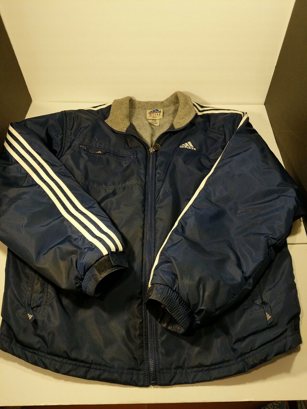 Mens Adidas Vintage Jacket Retro 80s 90&#039;s Size Large RN 88387 00411 | eBay