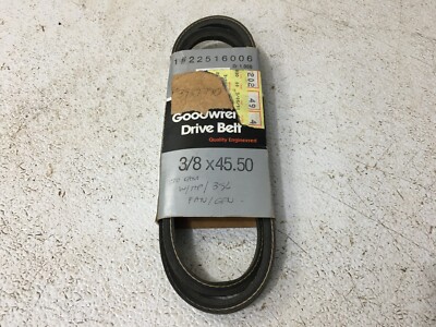 GM NOS 1970 Camaro w/ H.P. 396 Generator Fan Belt 22516006 3/8 x 45.50