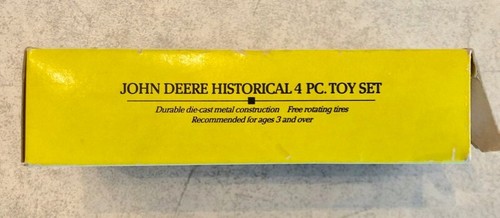 Vintage 1988 Ertl John Deere Historical 4 Piece Toy Set Die Cast #5523 - Bild 9 von 11