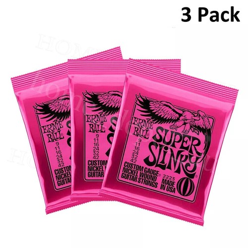 3/6Pack Electric Guitar Strings Slinky For Ernie Ball 2221(10-46) 2223 (9-42) - Picture 19 of 28