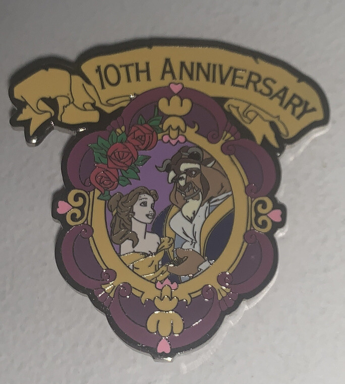 ★レア！レトロ★2001年★WDW★美女と野獣★10周年★ベル＆ビーストピン★ ☆レア！レトロ☆2001年☆WDW☆美女と野獣☆10周年☆ベル