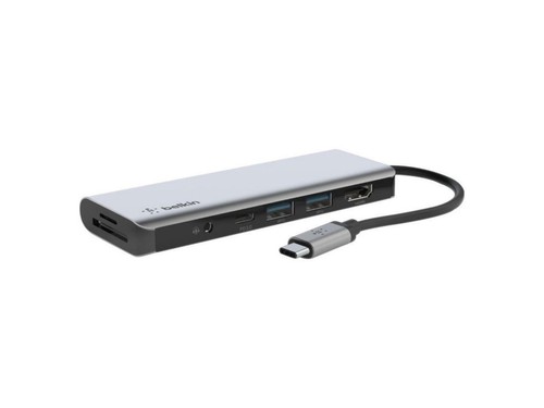 Belkin CONNECT USB-C 7-in-1 Multiport Hub Adapter PVC003btSGY - Picture 3 of 4