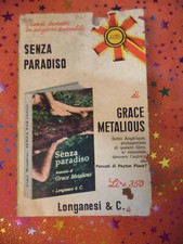 Book libro SENZA PARADISO Grace Metalious 1969 LONGANESI libri pocket (L50c)