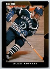 1991-92 Star Pics ALEXEI KOVALEV #48 Rangers Dynamo FREE Ship!
