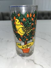 Indiana Glass 4TH DAY OF CHRISTMAS 10 Oz Clear Glass Tumbler