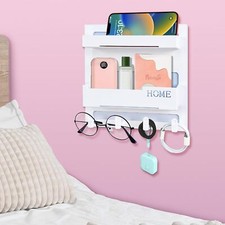 Floating Shelves for Bedside Shelf Accessories Organizer, Wall Mount Self...