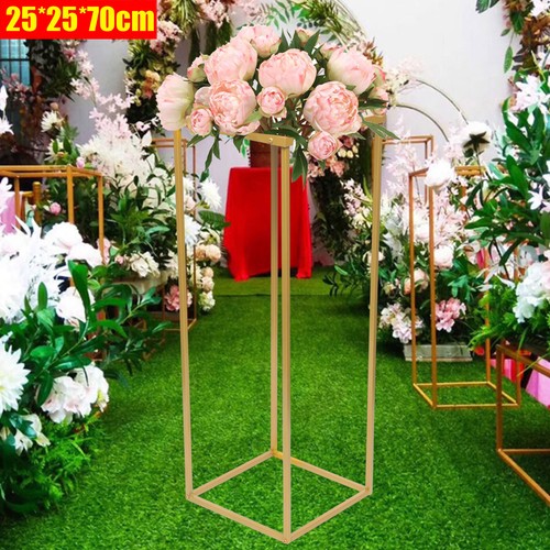 Pied de table piédestal support fleur mariage métal doré 70 cm déco amovible - Photo 20/20