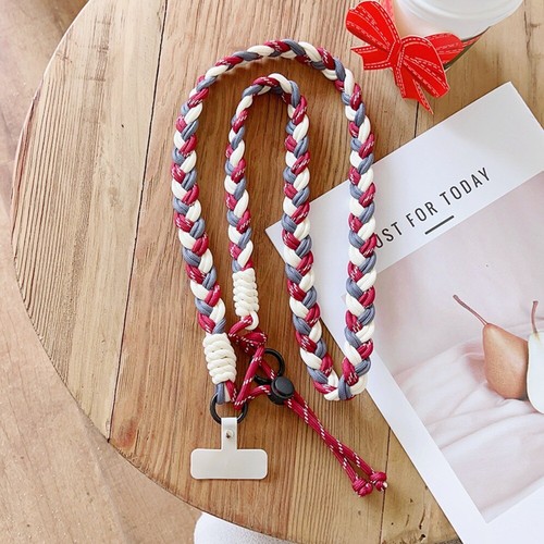 Adjustable Mobile Phone Straps Hand Weaving Crossbody Phone Strap - Photo 11 sur 13