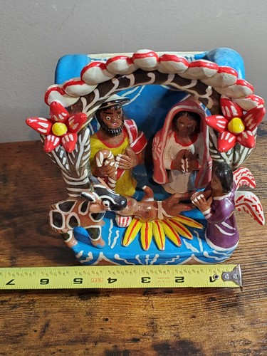 Carmela Martinez Alvarez Mexico Folk Art Pottery Nativity Catholic Gift Vintage - Imagen 3 de 19