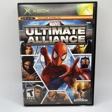 Marvel Ultimate Alliance - Xbox - Blockbuster Case And Game Cleaned And Tested