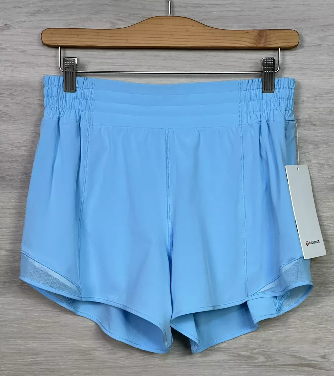 Lululemon Hotty Hot HR Short 4” Reflective Swift Fabric Size 6 Blue Chill  51513 | eBay