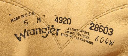 Botas de Vaquero de Colección Wrangler de Cuero Bronceado para Mujer 5 M NUEVAS con Caja - Imagen 5 de 6