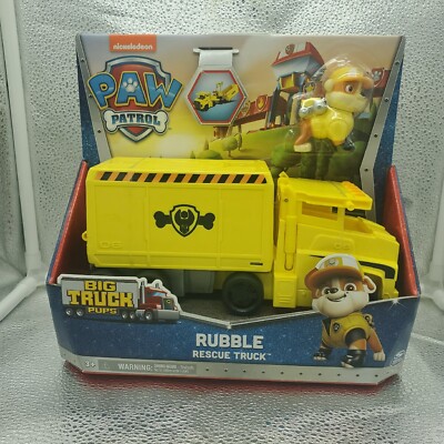 Paw Patrol Big Truck Pups Rubble Transforming Rescue Truck with Figure