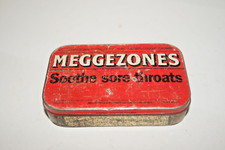 Vintage Empty Tin Meggezones Cough Pastilles Collectable