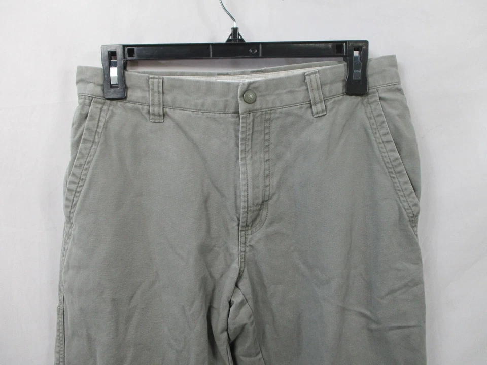 Columbia Pants Womens 8 Long Gray Straight Leg Sportswear Cotton Poly Khakis - Image 2 of 4