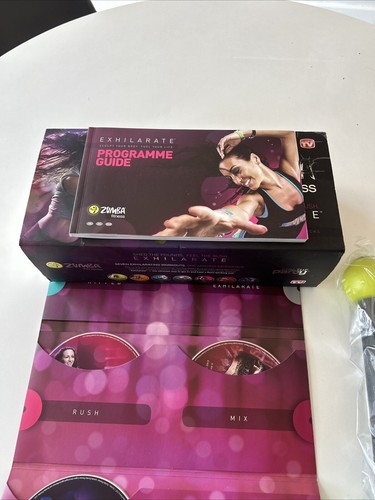 ZUMBA Fitness EXHILARATE 7 DVDs Exercise Weight Loss Dance & Toning Sticks - Picture 4 of 6