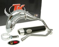 TurboKit Auspuff Turbo Kit Bufanda Rq Chrom FüR Derbi Senda Dr. R Racing 50