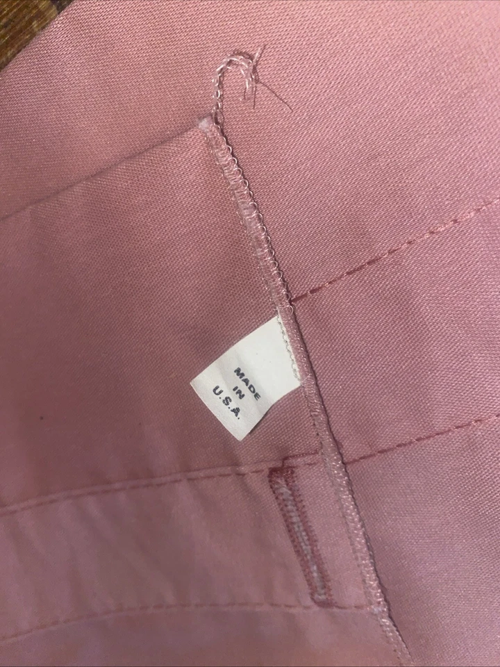 1-Panel Cortina Cenefa Rosa Polvoriento Encaje Blanco De Colección Floral Cottagecore EE. UU. Foto 4 de 4