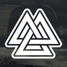 Valknut Viking Norse Symbol Custom Vinyl Sticker Decal Odin Thor Death Valhalla